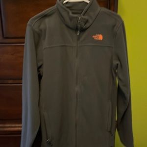 The north face full zip fleece jacket